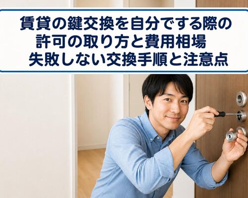 鍵交換 賃貸 自分で