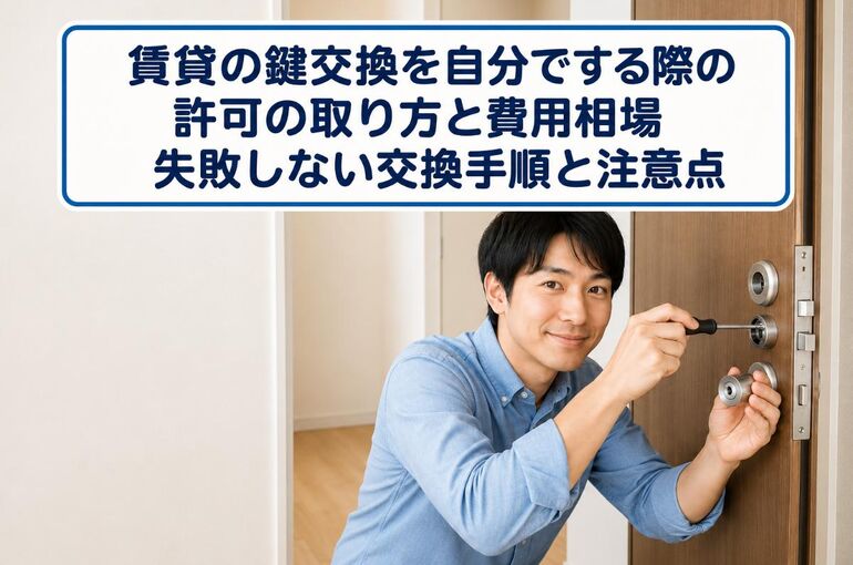 鍵交換 賃貸 自分で