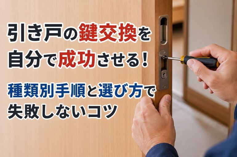引き戸 鍵交換 自分で