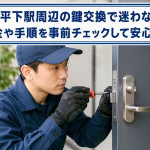 鍵交換 栃木県栃木市大平下駅