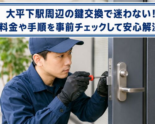 鍵交換 栃木県栃木市大平下駅