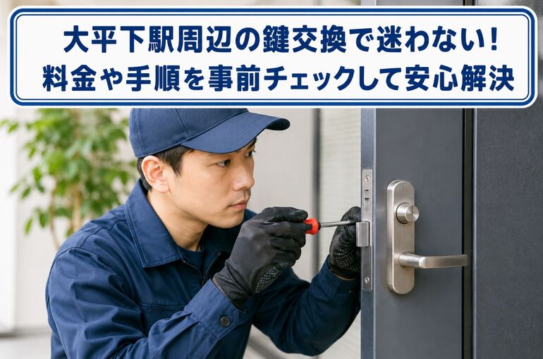 鍵交換 栃木県栃木市大平下駅